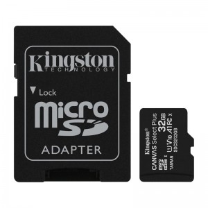 Cartão Memória Kingston Canvas Select Plus C10 A1 UHS-I microSDHC 32GB + Adaptador SD